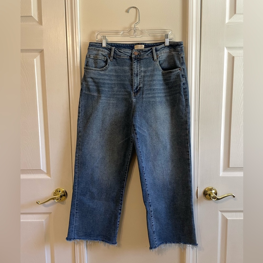 Oliver Logan Wide Leg Crop Jeans, Size 34 (14) - Picture 2 of 9